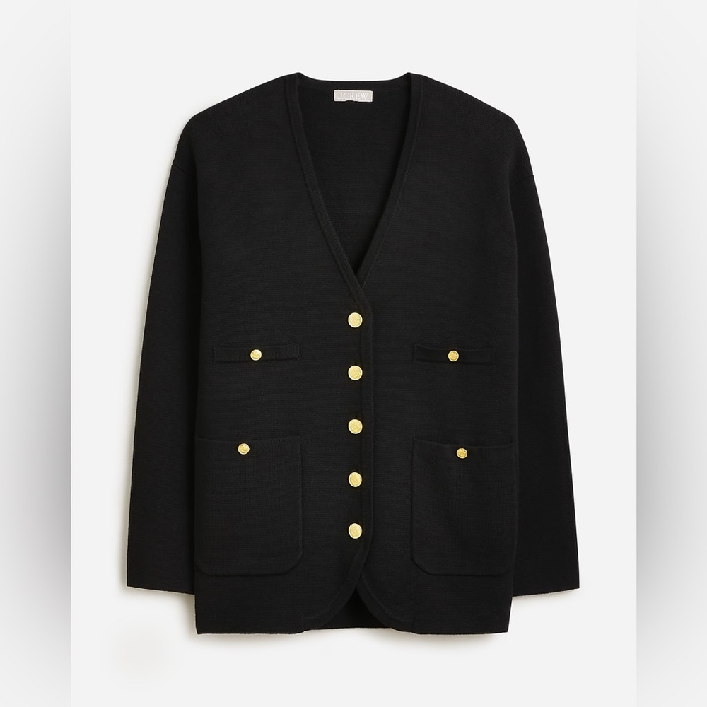 J.Crew Long V-neck sweater blazer BX466